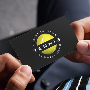 Cartão de visita de logotipo do Modern Tênis