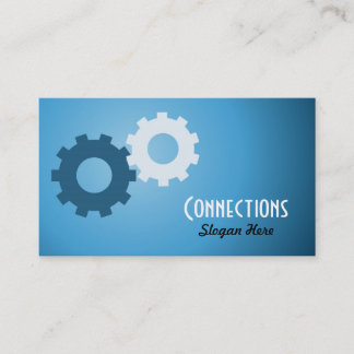 Cartão de visita de logotipo Gears
