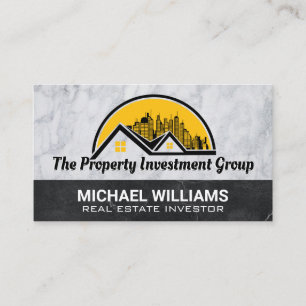 Cartão de visita de Logotipo Imobiliário e Cidad
