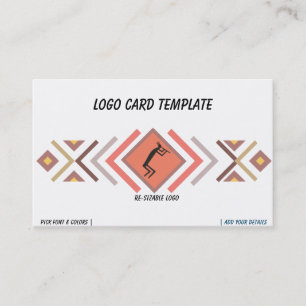 Cartão de visita de Logotipo Kokopelli Sudoeste