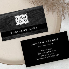 Cartão de visita de logotipo personalizado de grão