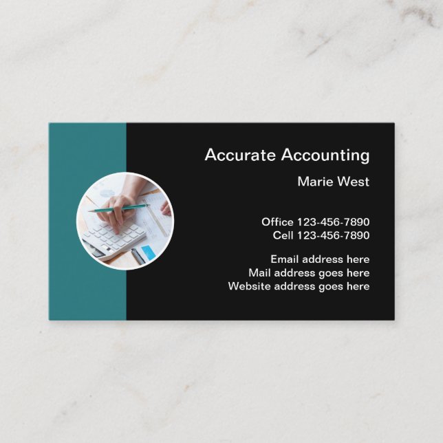  Cartão de visita de logotipo profissional (Frente)