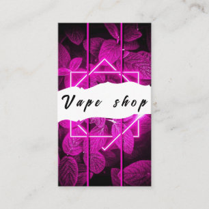 Cartão de Visita de Loja de Vape Fumar