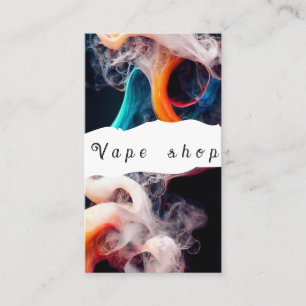 Cartão de Visita de Loja de Vape Fumar