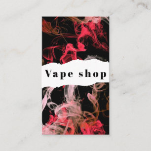 Cartão de Visita de Loja de Vape Fumar