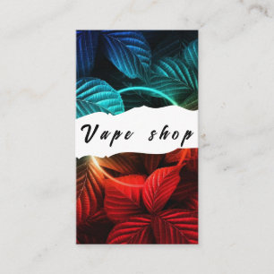 Cartão de Visita de Loja de Vape Fumar