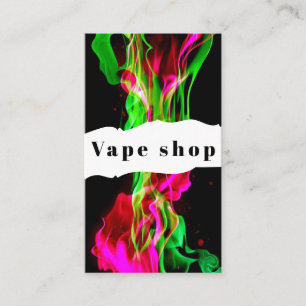 Cartão de Visita de Loja de Vape Fumar