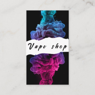 Cartão de Visita de Loja de Vape Fumar