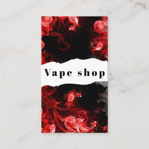 Cartão de Visita de Loja de Vape Fumar