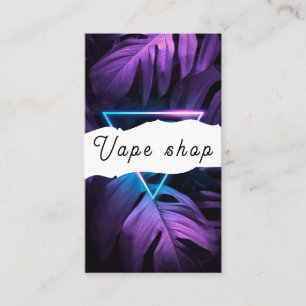 Cartão de Visita de Loja de Vape Fumar