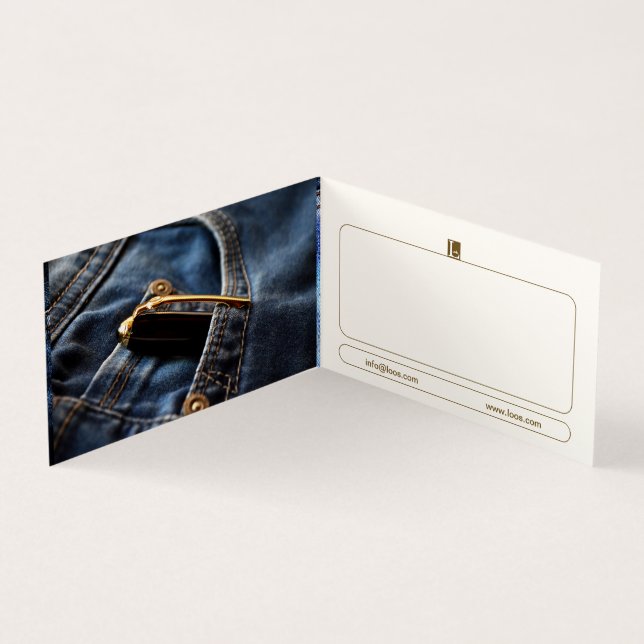 CARTÃO DE VISITA DE LOOS DOBRADOS (Interior)