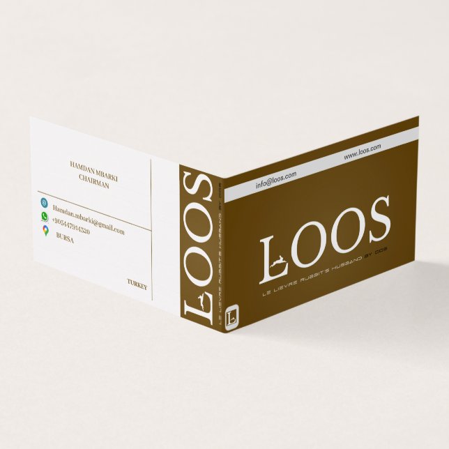 CARTÃO DE VISITA DE LOOS DOBRADOS (Exterior)