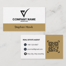 Cartão de Visita de Luxo com Logotipo Personalizad