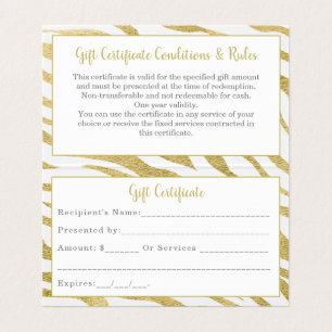 Cartão de visita de luxo dobrado Dourado