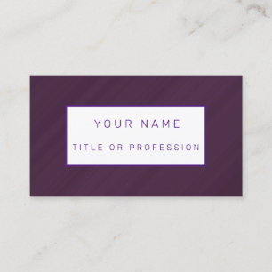Cartão de visita de luxo roxo