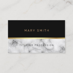 Cartão de visita de Luxury Elegante Marble