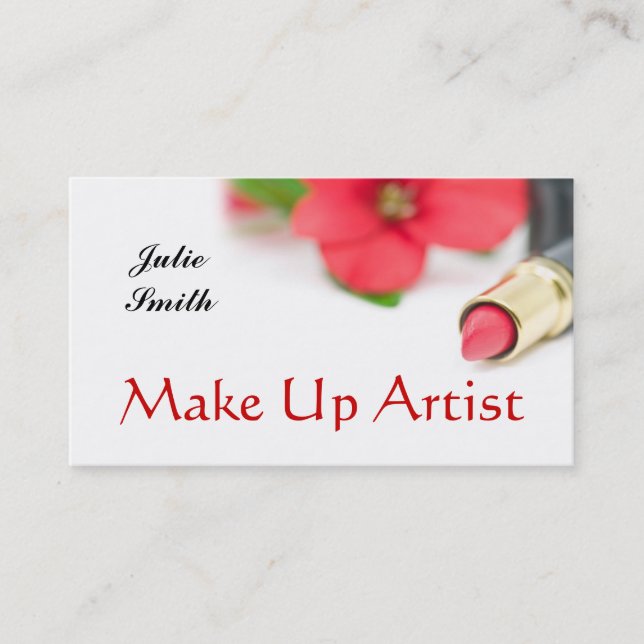 Cartão de visita de MakeUpArtist (Frente)
