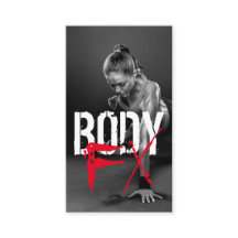 Cartão de visita de Malhação do Gym para Treinador