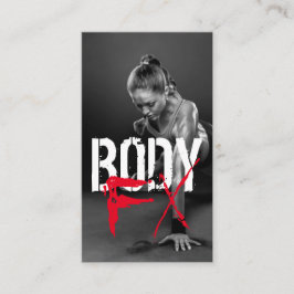 Cartão de visita de Malhação do Gym para Treinador