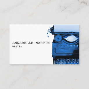 Cartão de visita de Máquina de Máquina Azul Esc