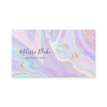 cartão de visita de mármore fluido