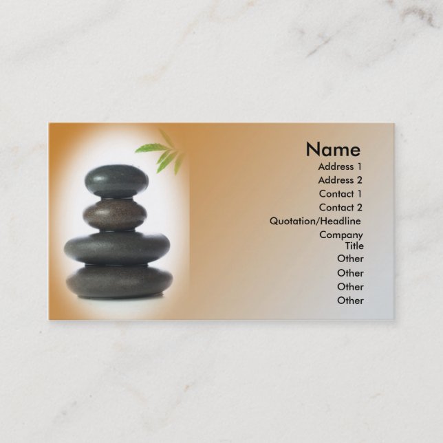 Cartão de visita de Massagem/Relaxação (Frente)