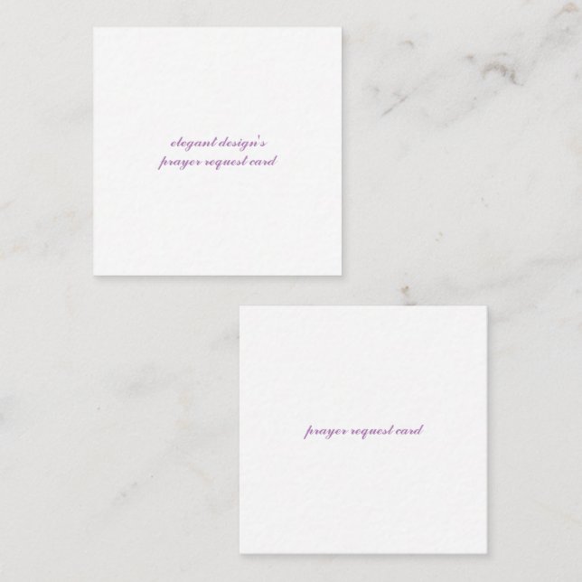 cartão de visita de matriz padrão quadrado de 2,5" (Frente/Verso)