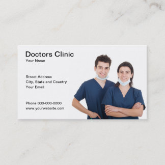 Cartão de visita de médicos