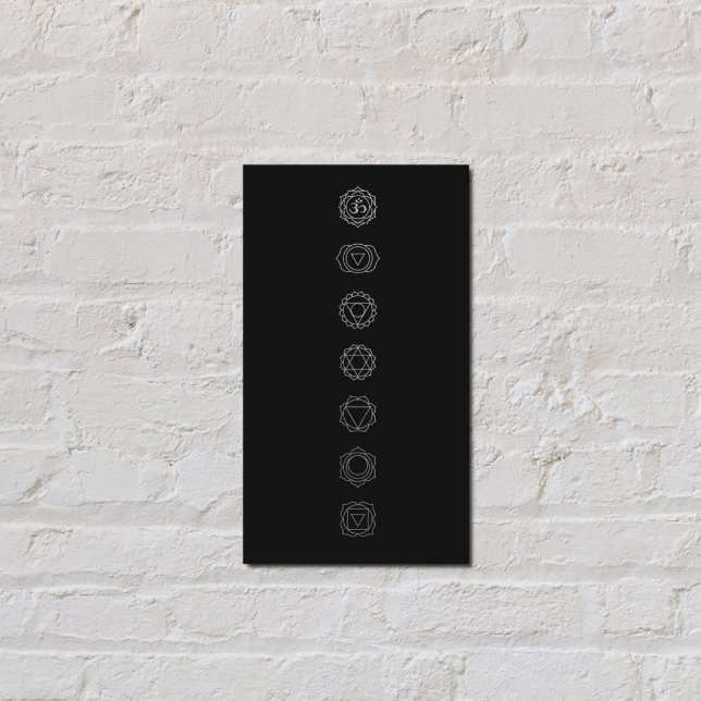 Cartão de visita de Meditação White Chakras (Criador carregado)