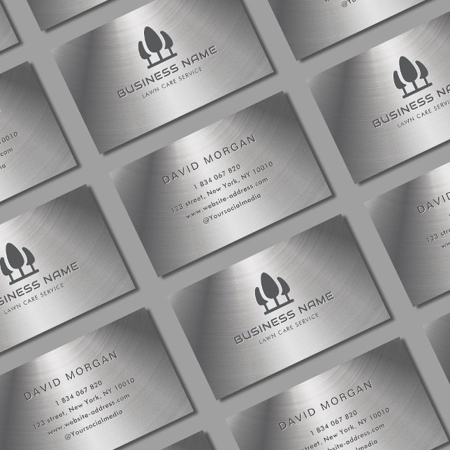 Cartão de visita de metal do Serviço de assistênci (Criador carregado)