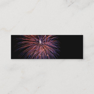 Cartão de visita de Mini Bookmark do Fireworks