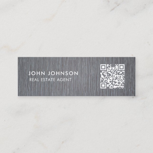 Cartão de visita de Mini Código QR (Frente)