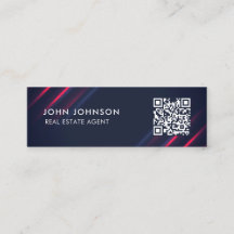 Cartão de visita de Mini Código QR