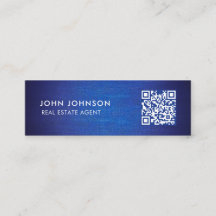 Cartão de visita de Mini Código QR