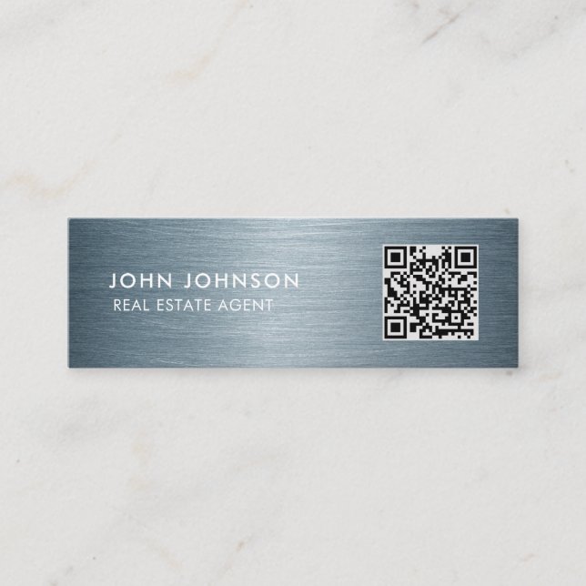 Cartão de visita de Mini Código QR (Frente)