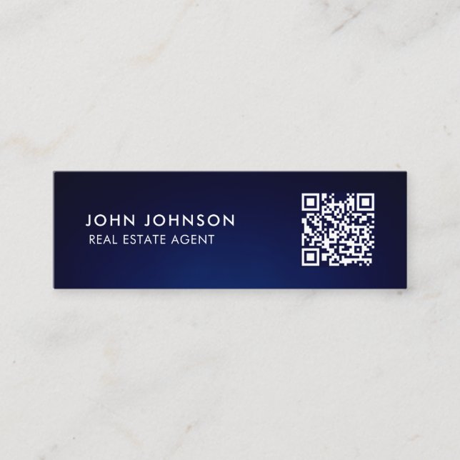 Cartão de visita de Mini Código QR (Frente)
