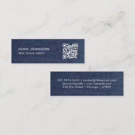 Cartão de visita de Mini Código QR