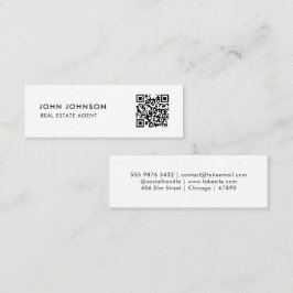 Cartão de visita de Mini Código QR