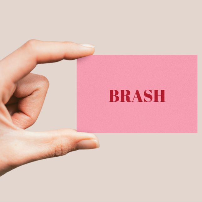 Cartão de visita de Minimização do Rosa Esbranquiç (Criador carregado)