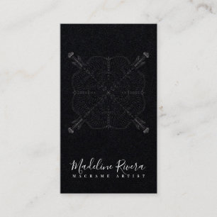Cartão de visita de Mínimo Boho Mandala Yoga Mac