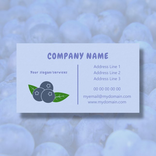 Cartão de visita de mirtilo (Blueberry Business Card)