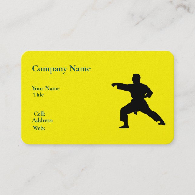 Cartão de visita de Modelo branco básico (Frente)