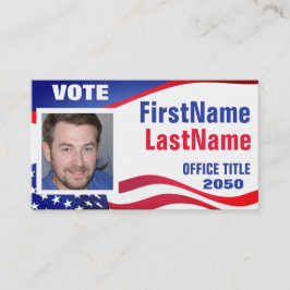 Cartão de visita de Modelo da campanha personaliza