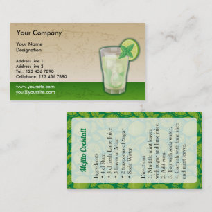 Cartão de visita de Mojito
