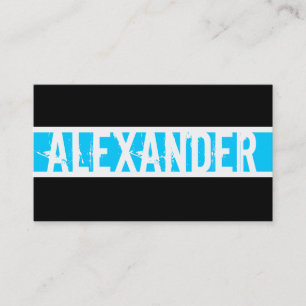 Cartão de visita de Monograma Moderno