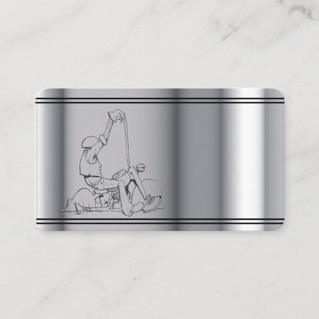 Cartão de visita de motociclo modelo (Frente)