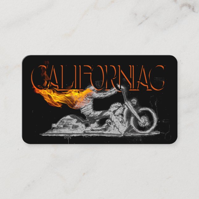 Cartão de visita de motociclo na moda (Frente)