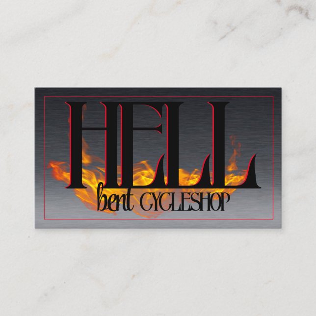 Cartão de visita de motociclo na moda (Frente)