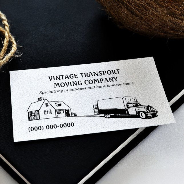Cartão de visita de Movimentações Retroativas (Retro Movers Business Card)