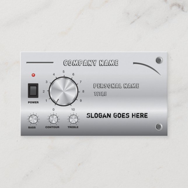 Cartão de visita de Music_Business (Frente)